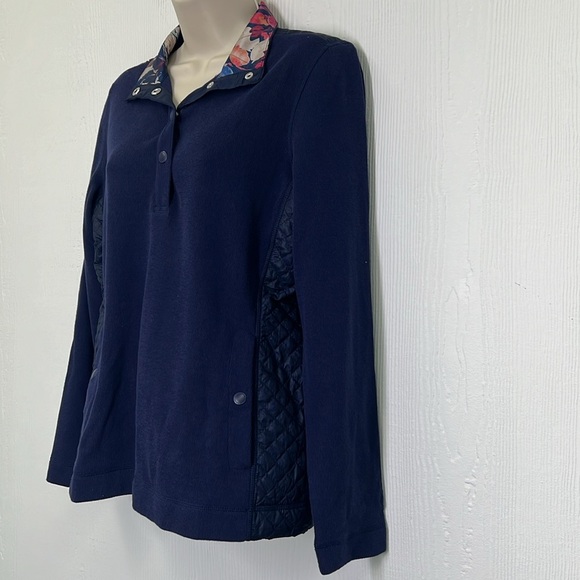Tommy Bahama - NWT Hybrid Aruba Quilted Pullover Half Snap Blouse Size Small - Picture 7 of 14